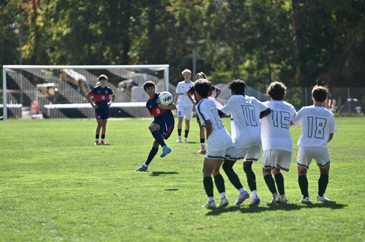 JVI Soccer had Cardigan defending the net on October 9.