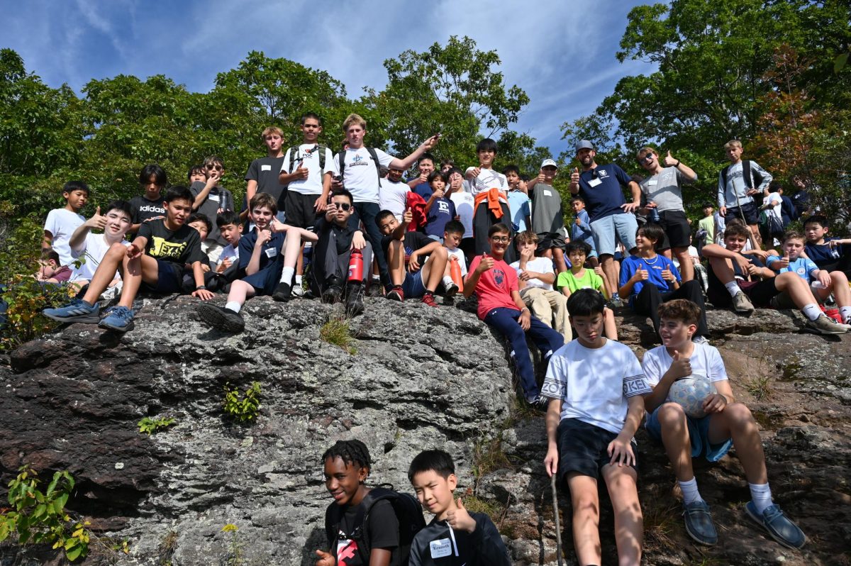 New Students Hike to "The Rock"